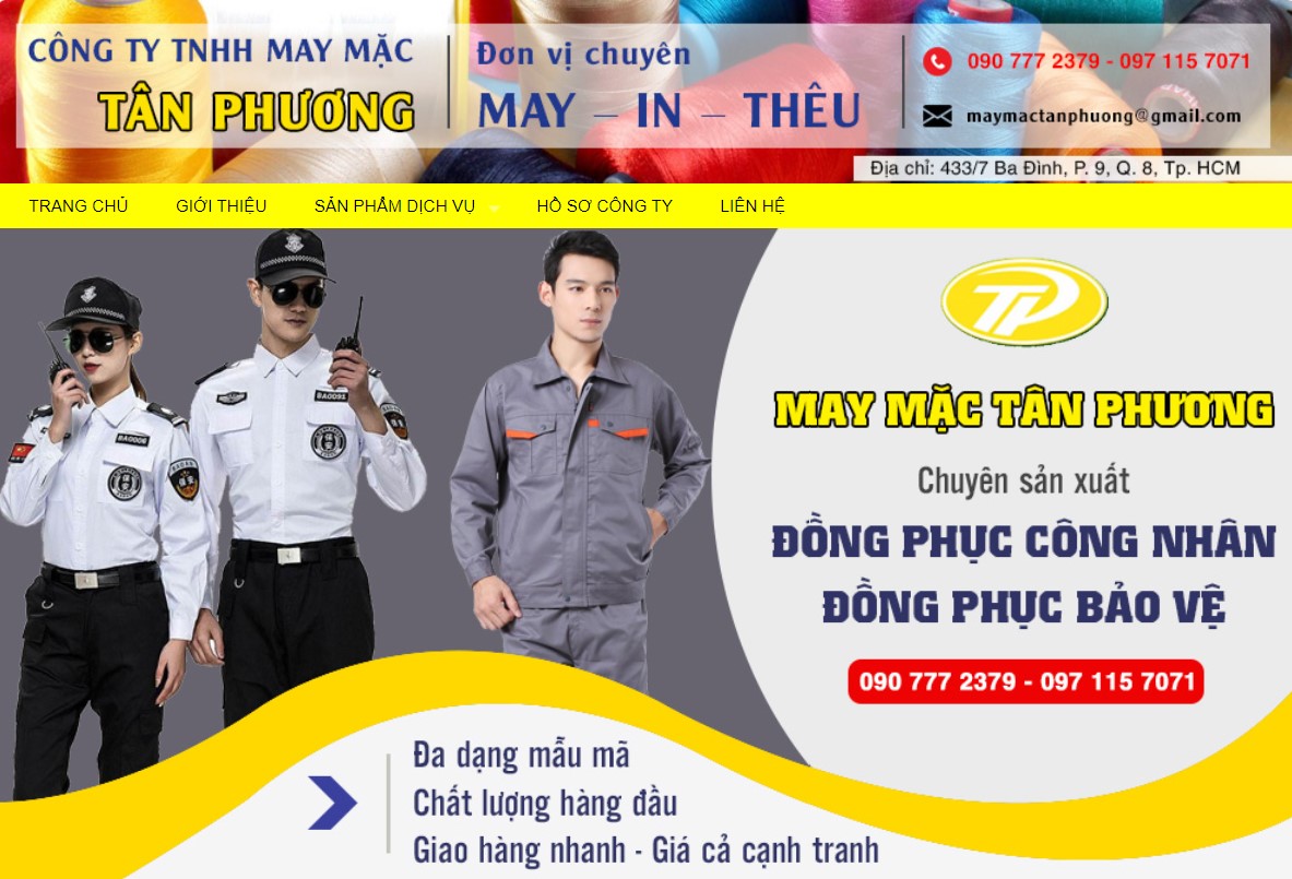 Cong ty TNHH May Mac Tan Phuong​ - Top 10 công ty may áo thun đồng phục tại Bình Dương